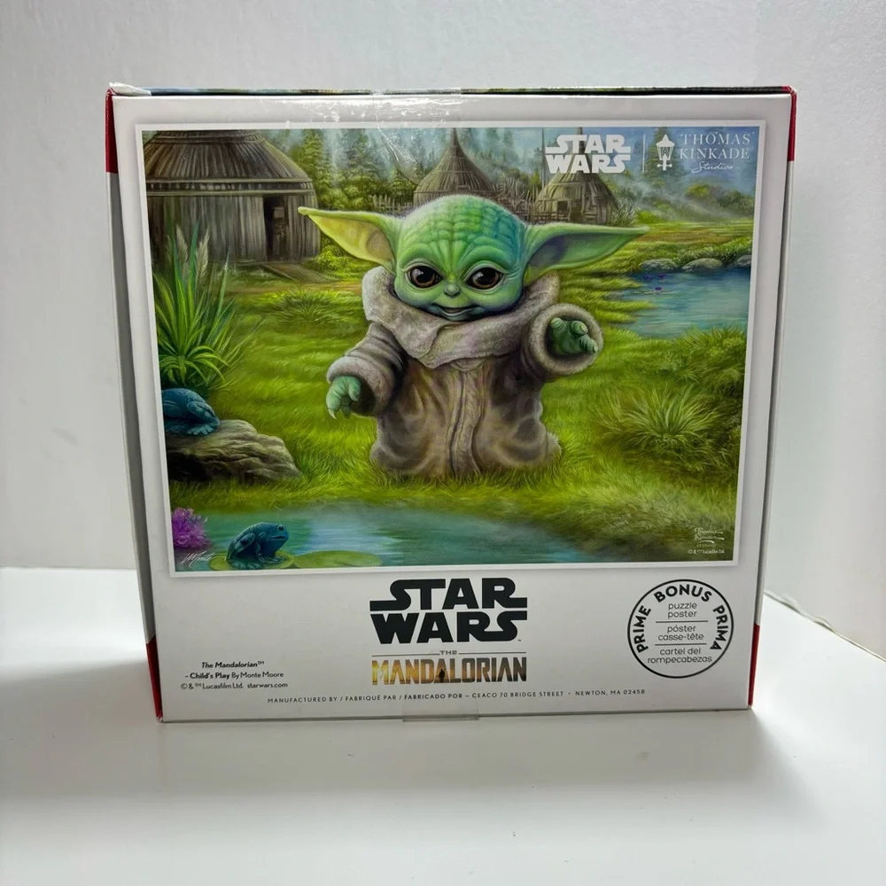 THOMAS KINKADE STUDIOS - MANDALORIAN - CHILD'S PLAY‎ - 500 PIECE PUZZLE NEW